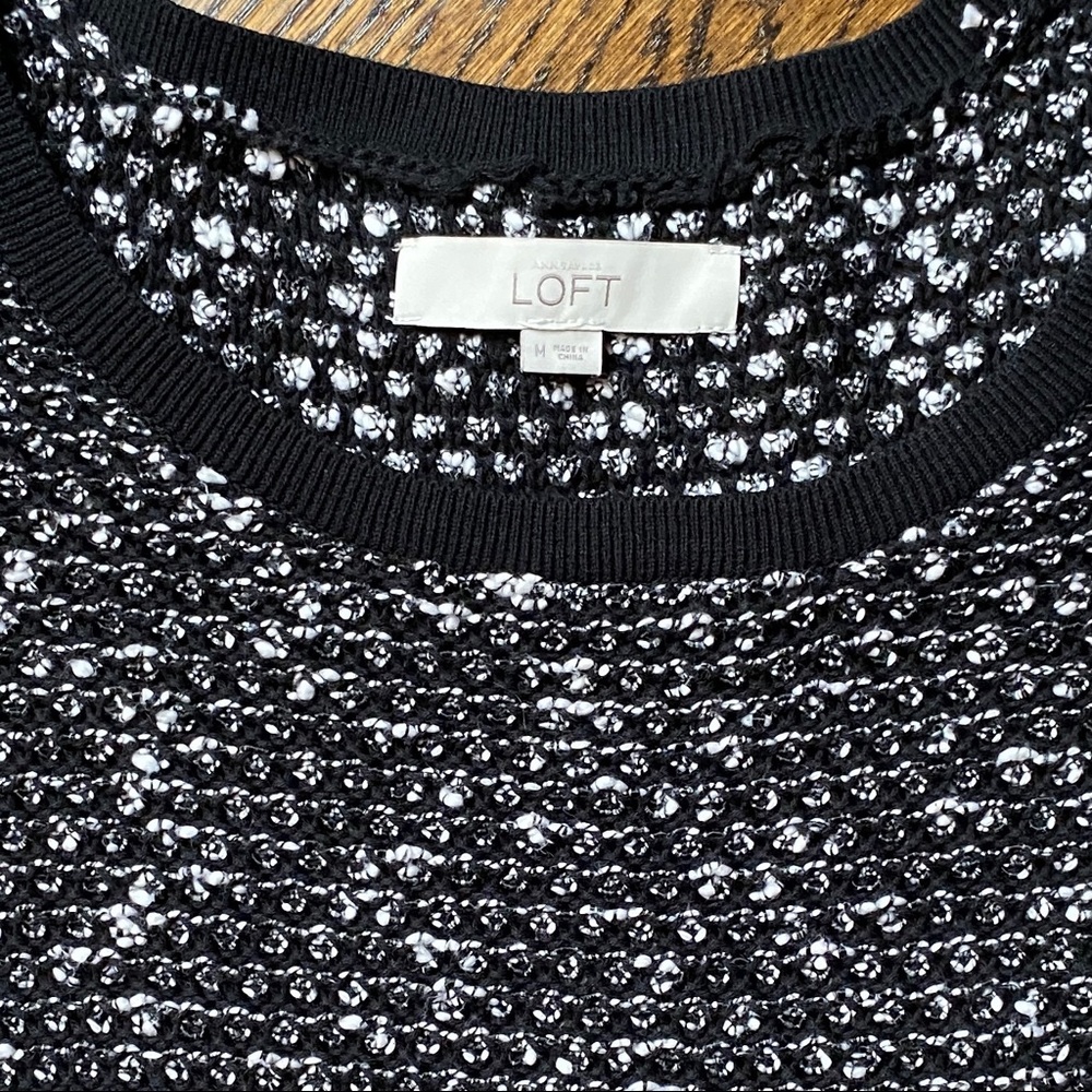 Ann Taylor Loft Knotty Marled Light Sweater M, EUC - Picture 4 of 4